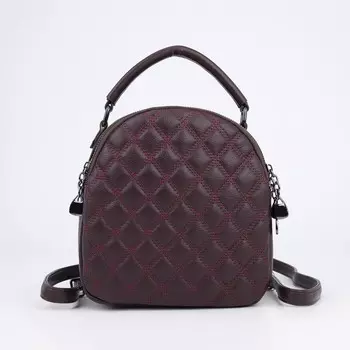 Сумка-рюкзак на молнии, цвет бордовый