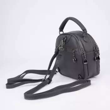 Сумка-рюкзак на молнии, цвет серый