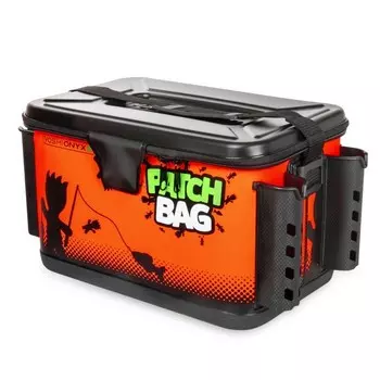 Сумка рыболовная Yoshi Onyx Patch Bag, с держателями удилища, 40х26х27, черно-оранжевая