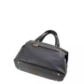 Сумка саквояж иск.кожа, отдел на молнии, цвет черный 34х13х18см