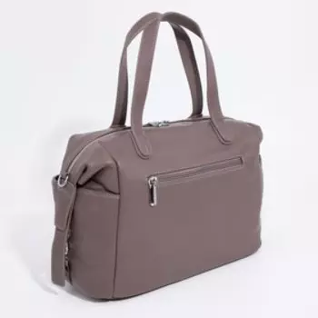 Сумка-саквояж на молнии, цвет бежевый