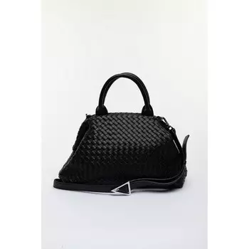 Сумка саквояж, отдел на магните, цвет черный 35х12х21см