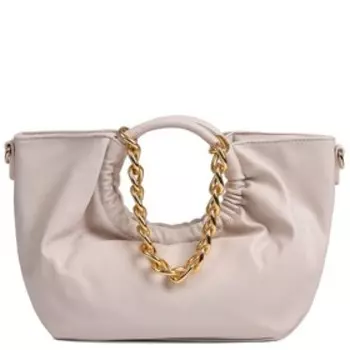 Сумка саквояж, отдел на магните, цвет светло-бежевый