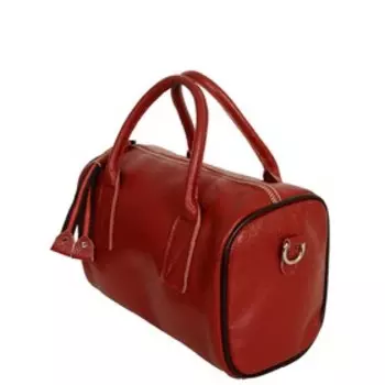 Сумка саквояж, отдел на молнии, цвет бордовый 25х16х13см