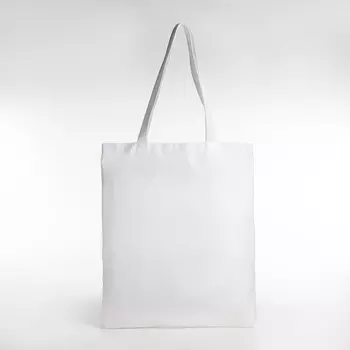 Сумка шопер однотонный, 350.540 см, оксфорд 210D, 80 г, без подклада, белый