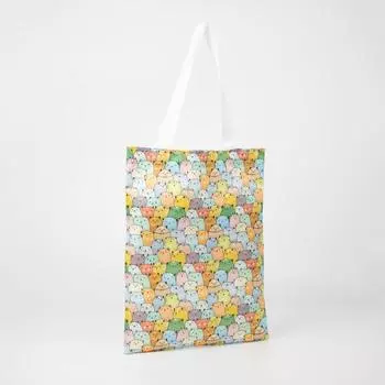 Сумка-шопер без молнии, без подкладки, цвет разноцветный