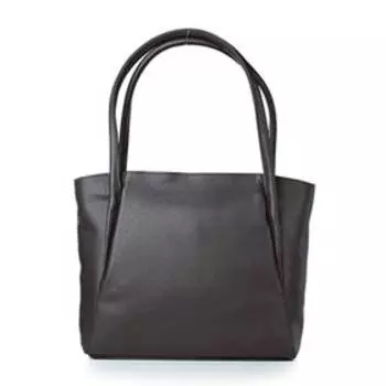 Сумка шопер иск.кожа, отдел на молнии, цвет серо-коричневый 39х12х29см