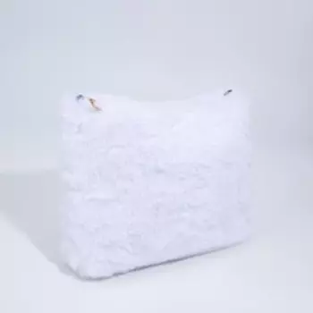 Сумка женская на молнии, цвет белый