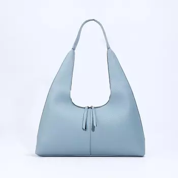 Сумка женская на молнии, цвет голубой