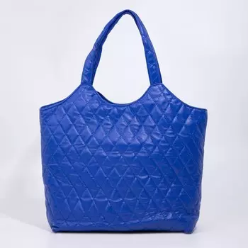 Сумка-шопер на молнии, цвет синий