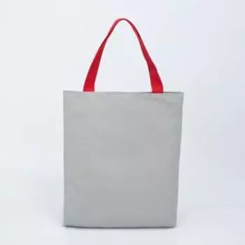 Сумка-шопер на молнии с подкладкой, наружный карман, цвет чёрный/серый