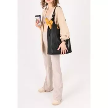 Сумка-мешок на магните, цвет чёрный