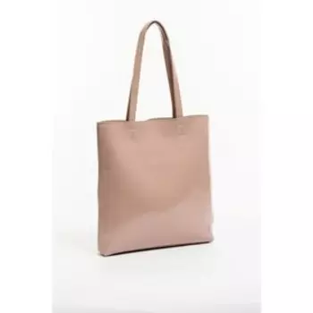 Сумка шопер, отдел на молнии, цвет бежевый 35х37х7см