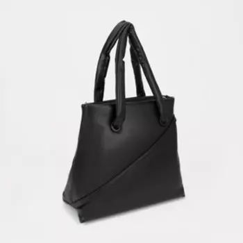 Сумка женская на молнии, цвет чёрный