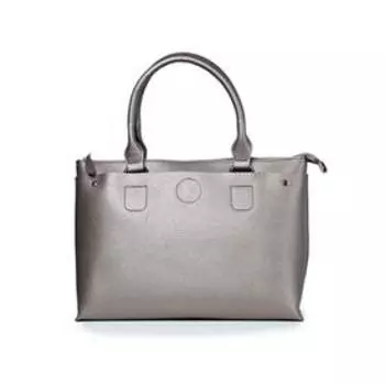 Сумка шопер, отдел на молнии, цвет платина 38,5х16,5х23,5см 7008658