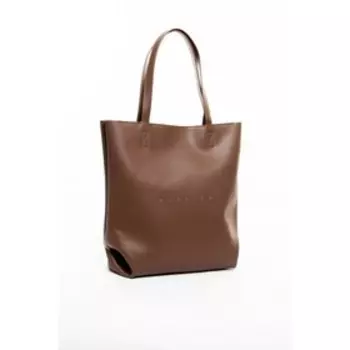 Сумка шопер, отдел на молнии, цвет рыжий 30х38х10см