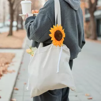 Сумка шоппер небелёный SL HOME Light shopper, 5345 см, 100% лён, 200 г/м2