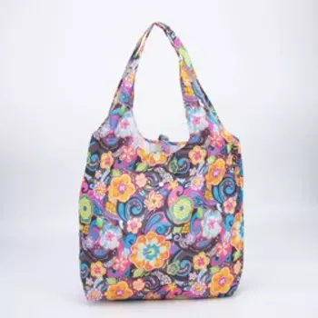 Сумка складная на кнопке, цвет разноцветный