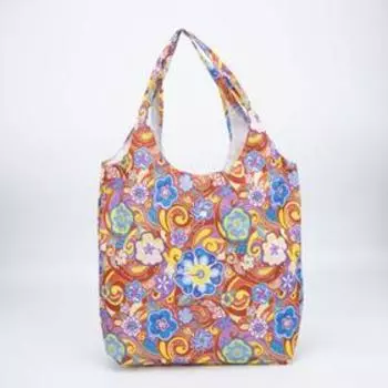 Сумка складная на кнопке, цвет разноцветный