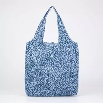 Сумка складная на кнопке, цвет синий