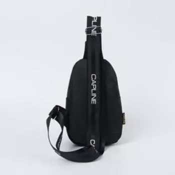 Сумка-слинг, отдел на молнии, наружный карман, регулируемый ремень, цвет чёрный