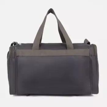 Сумка спортивная на молнии, 3 наружных кармана, цвет хаки