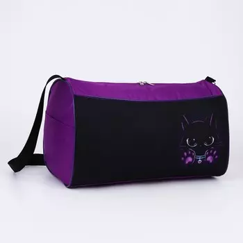 Сумка детская спортивная «Котик», 402124 см, чёрная