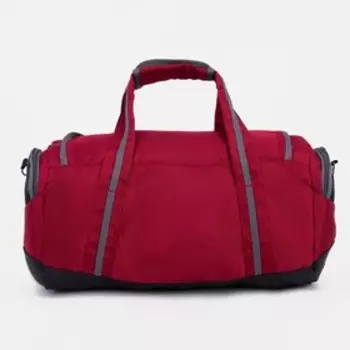Сумка спортивная на молнии, 2 наружных кармана, цвет бордовый