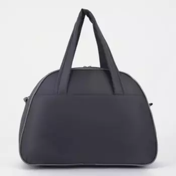 Сумка спортивная на молнии, без подкладки, наружный карман, цвет серый