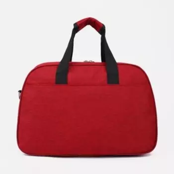 Сумка спортивная на молнии, цвет бордовый