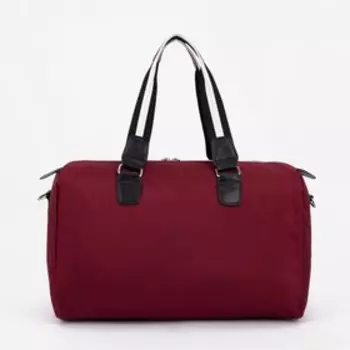 Сумка спортивная на молнии, цвет бордовый