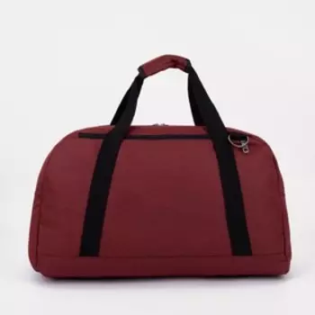 Сумка спортивная на молнии, цвет бордовый