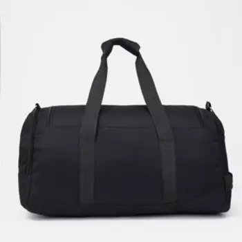 Сумка спортивная на молнии, цвет чёрный