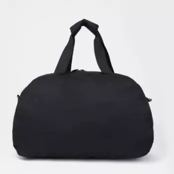 Сумка спортивная на молнии, цвет чёрный