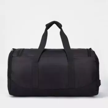 Сумка спортивная на молнии, цвет чёрный