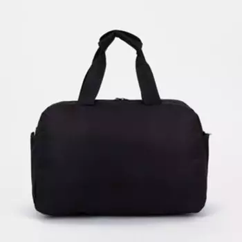 Сумка спортивная на молнии, цвет чёрный