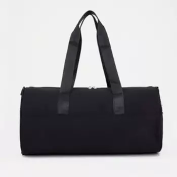 Сумка спортивная на молнии, цвет чёрный