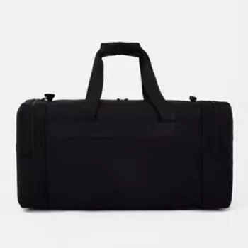 Сумка спортивная на молнии, 2 наружных кармана, цвет чёрный