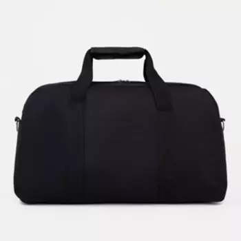 Сумка спортивная на молнии, 3 наружных кармана, цвет чёрный