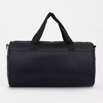 Сумка спортивная на молнии, 2 наружных кармана, цвет чёрный