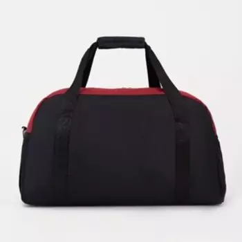 Сумка спортивная на молнии, отдел для обуви, наружный карман, цвет чёрный/красный