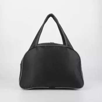 Сумка спортивная на молнии, цвет чёрный/серый