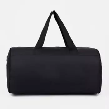 Сумка спортивная на молнии, наружный карман, цвет чёрный/синий