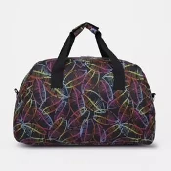 Сумка спортивная на молнии, цвет разноцветный