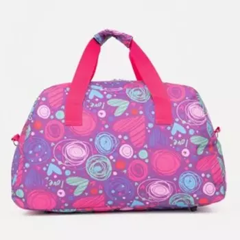 Сумка спортивная на молнии, цвет розовый