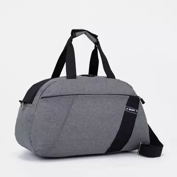 Сумка спортивная на молнии, цвет серый