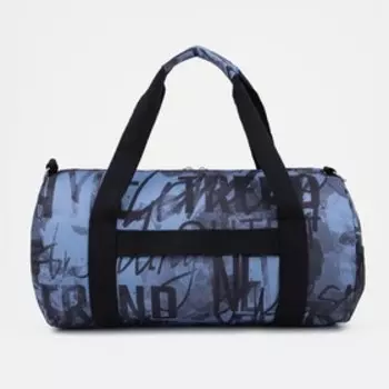 Сумка спортивная на молнии, цвет синий