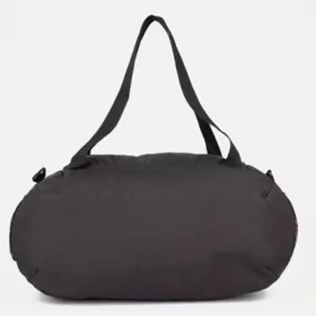 Сумка спортивная на молнии, 2 наружных кармана, длинный ремень, цвет чёрный