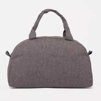 Сумка спортивная на молнии, наружный карман, длинный ремень, цвет коричневый