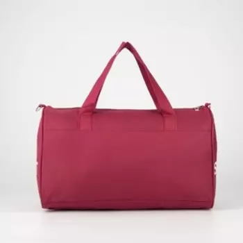 Сумка спортивная женская на молнии, длинный ремень, маленький размер, цвет бордовый